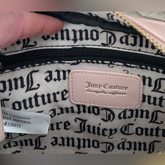 NWT Juicy Couture Crossbody Purse 
Pink 8” x 6” 
Never Used - Picture 6 of 7